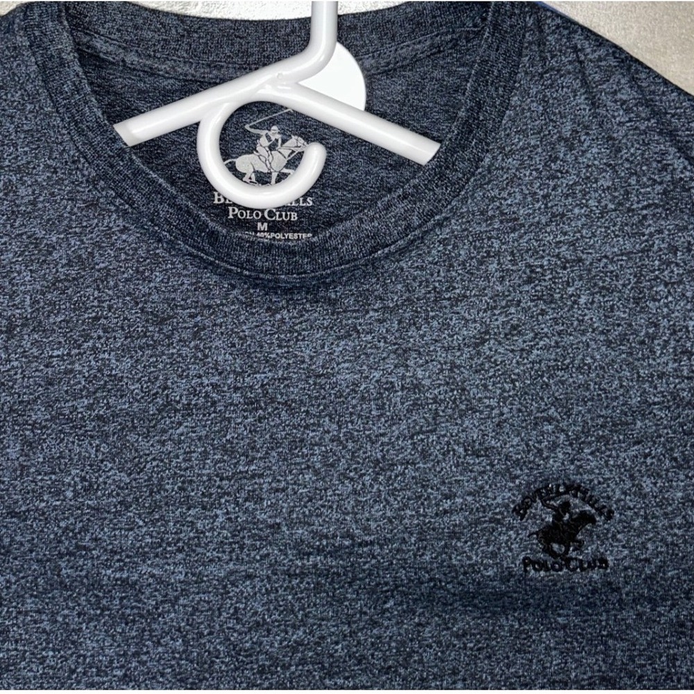 Beverly Hills Polo Club Long Sleeve T-Shirt Casual Soft Top Size M Heritage Knit